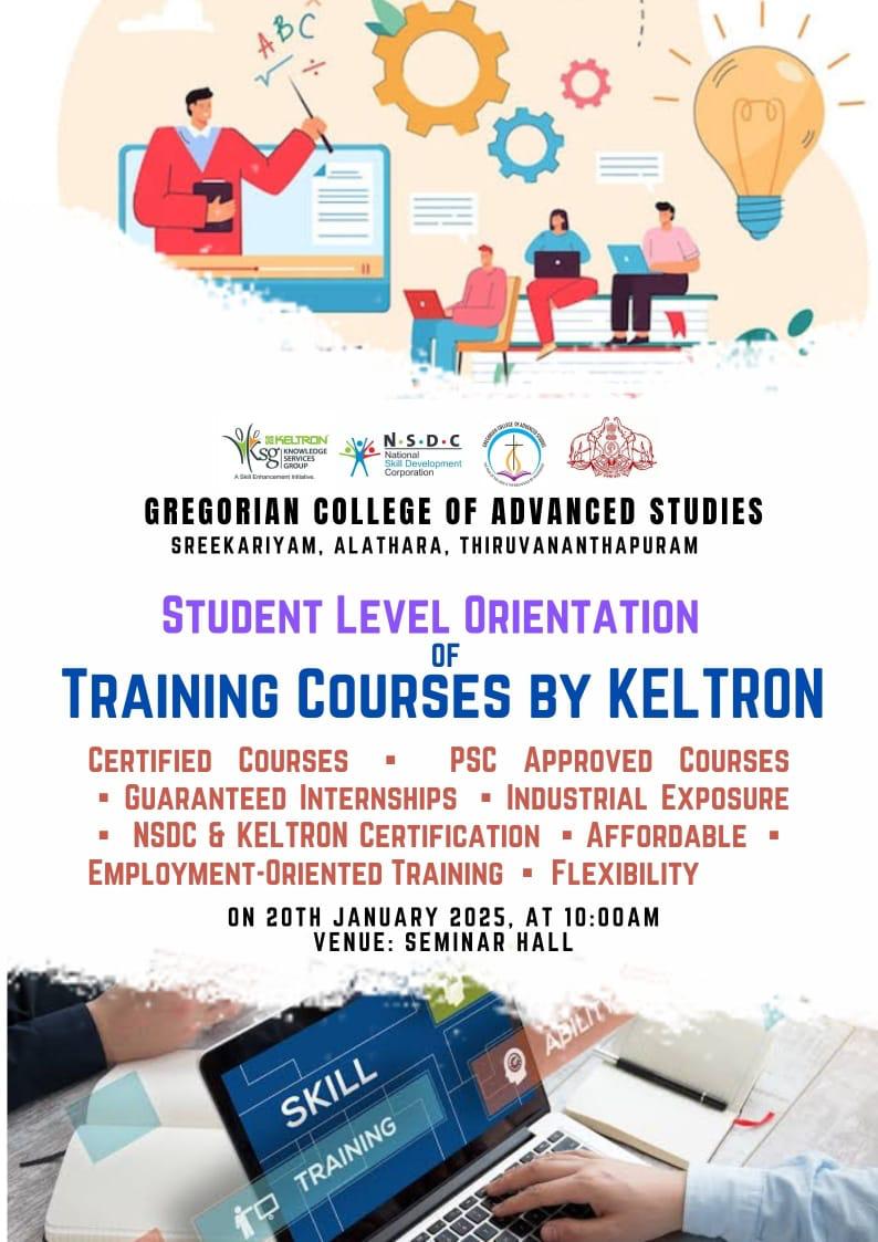 Student Level Orientation of Training Courses by Keltron